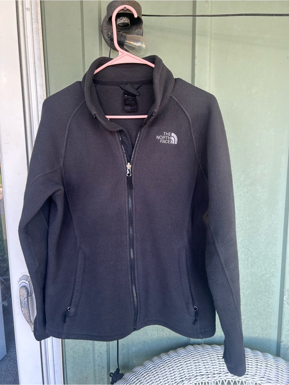 The North Face Women's Black Full-Zip Teddy Fleece Jacket